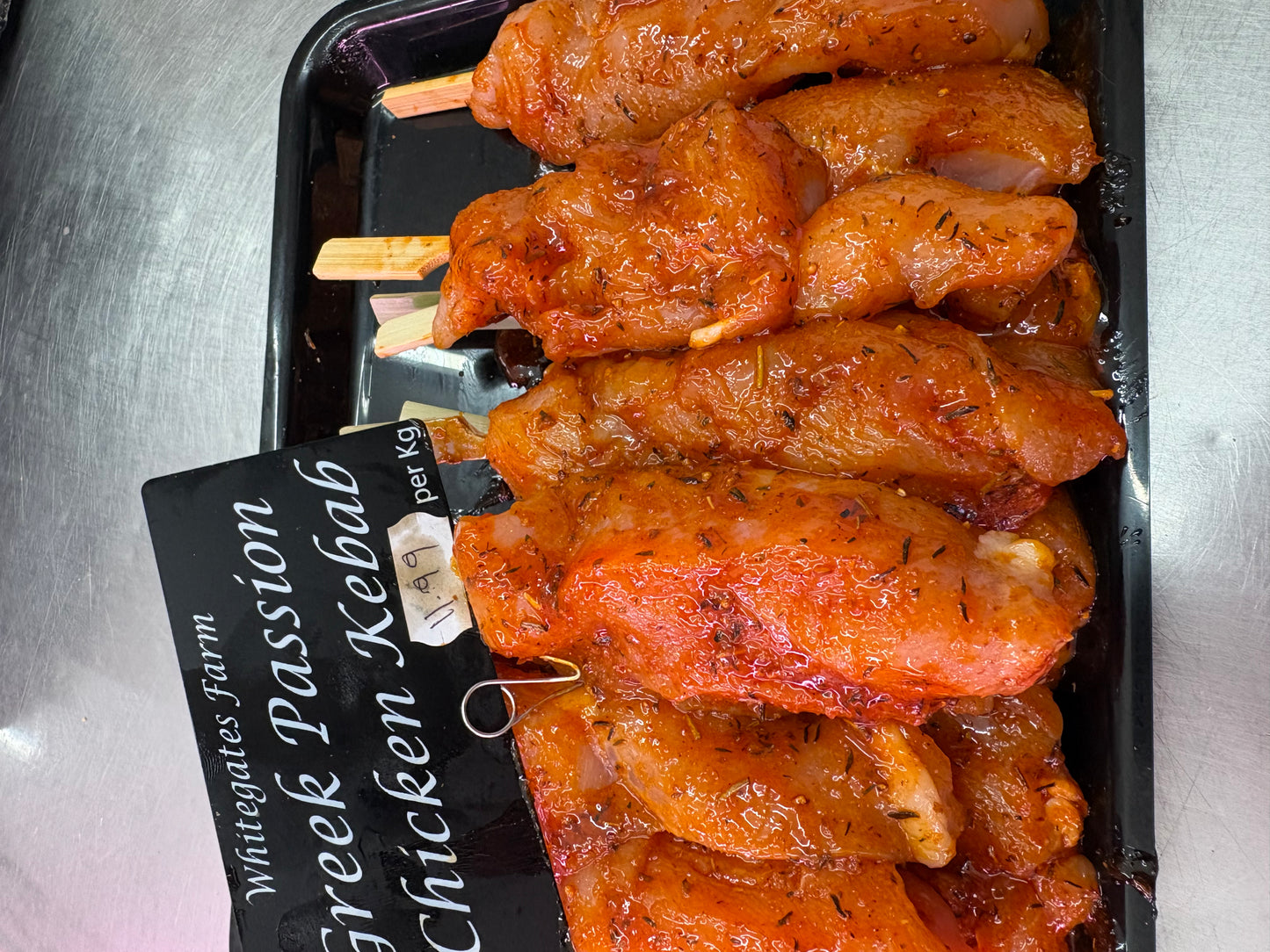 Greek passion chicken kebabs, gluten free sauce