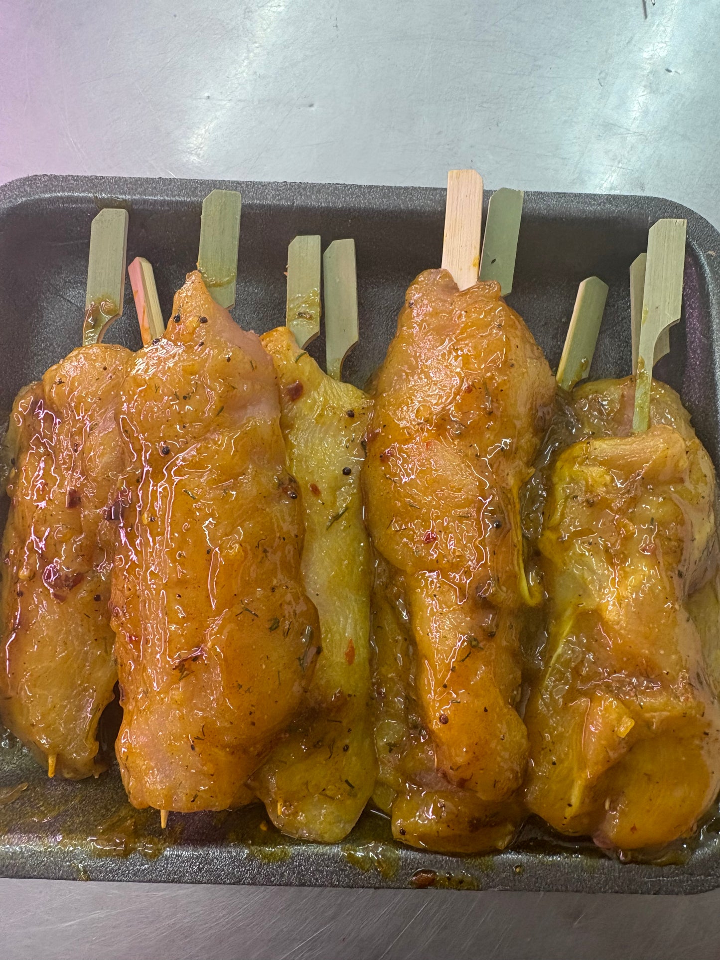 Thai adventure chicken kebabs