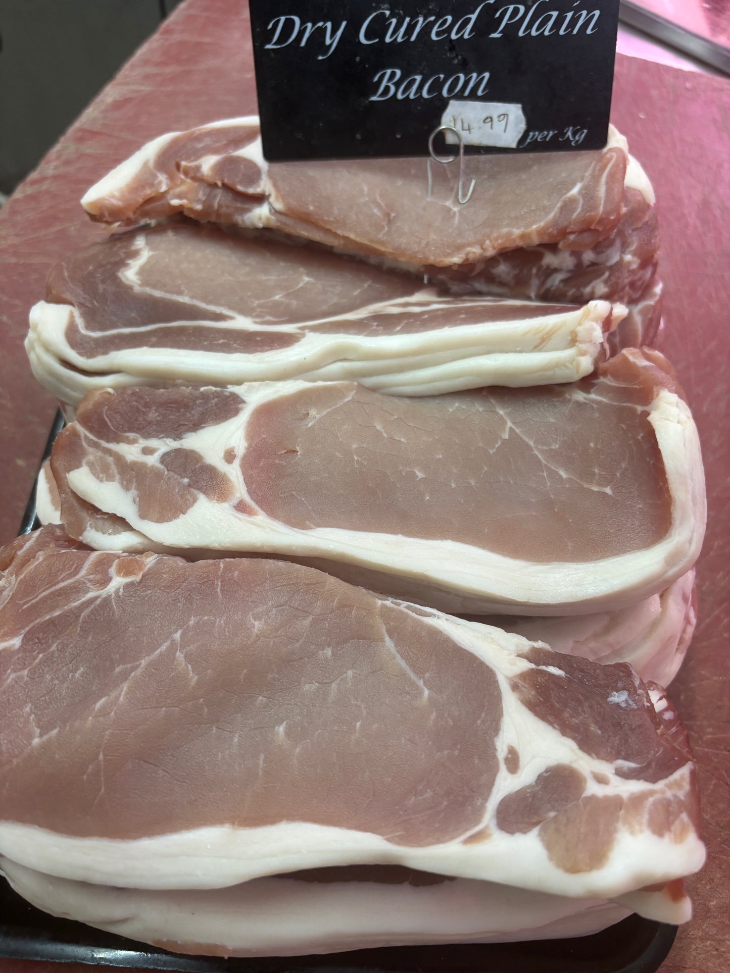 Unsmoked Dry Cure Bacon