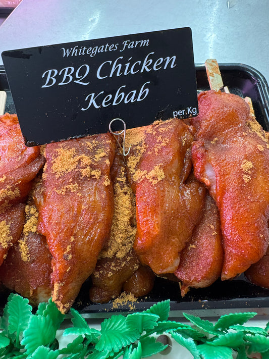 BBQ chicken kebabs