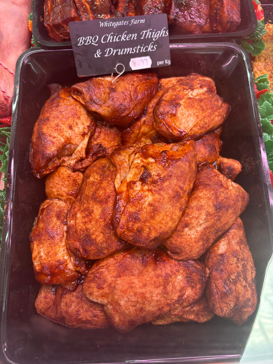 BBQ chicken thighs/drumstick