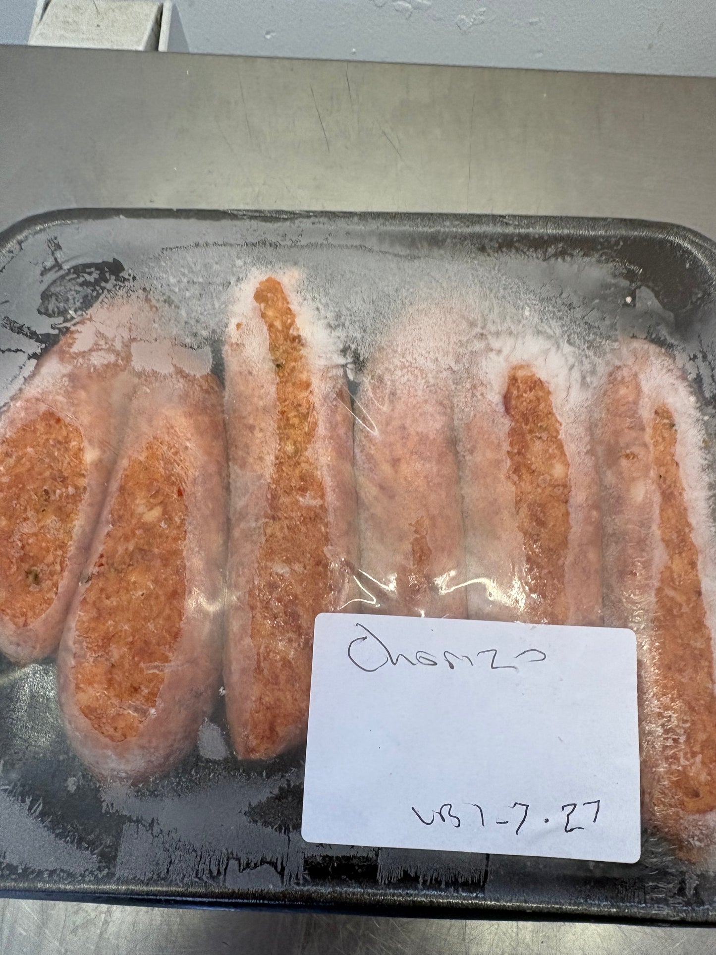 Pork&chorizo sausages
